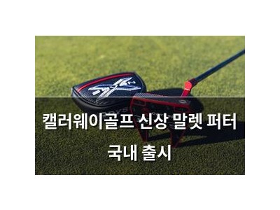 캘러웨이골프 신상 말렛 퍼터 국내 출시
