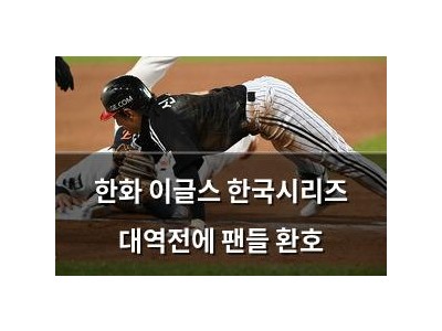 한화 이글스 한국시리즈 대역전에 팬들 환호