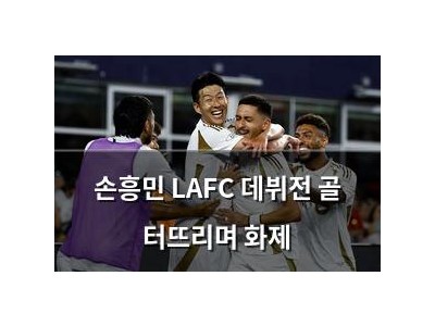 손흥민 LAFC 데뷔전 골 터뜨리며 화제