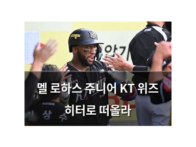 멜 로하스 주니어 KT 위즈 히터로 떠올라