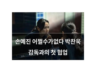 손예진 어쩔수가없다 박찬욱 감독과의 첫 협업